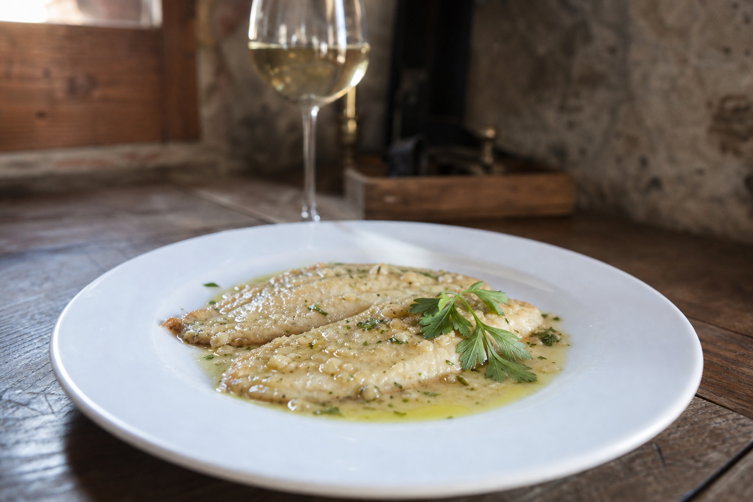 Sogliola alla Vernaccia, Ristorante Alcide