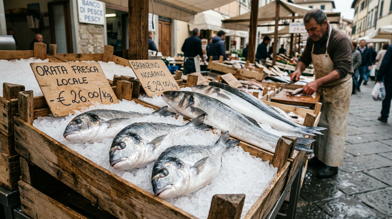 Pesce del Tirreno: le varietà che arrivano ogni mattina in Toscana